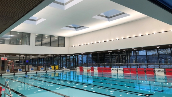 Sto helps keep the noise down for new university swimming pool